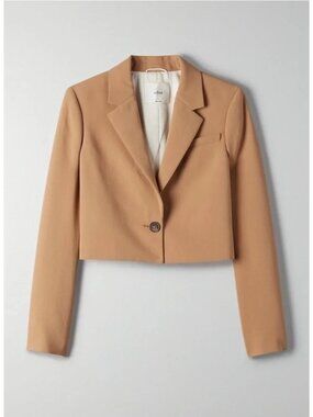NWT Aritzia Wilfred La Paz Blazer M Tannin